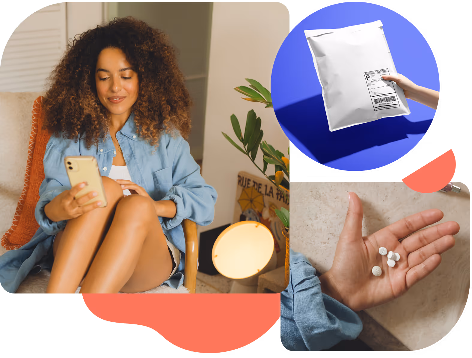 A provider on a video call